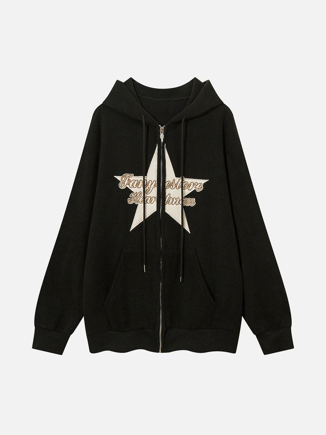 Ellesey - Star Pattern Embroidered Hoodie- Streetwear Fashion - ellesey.com