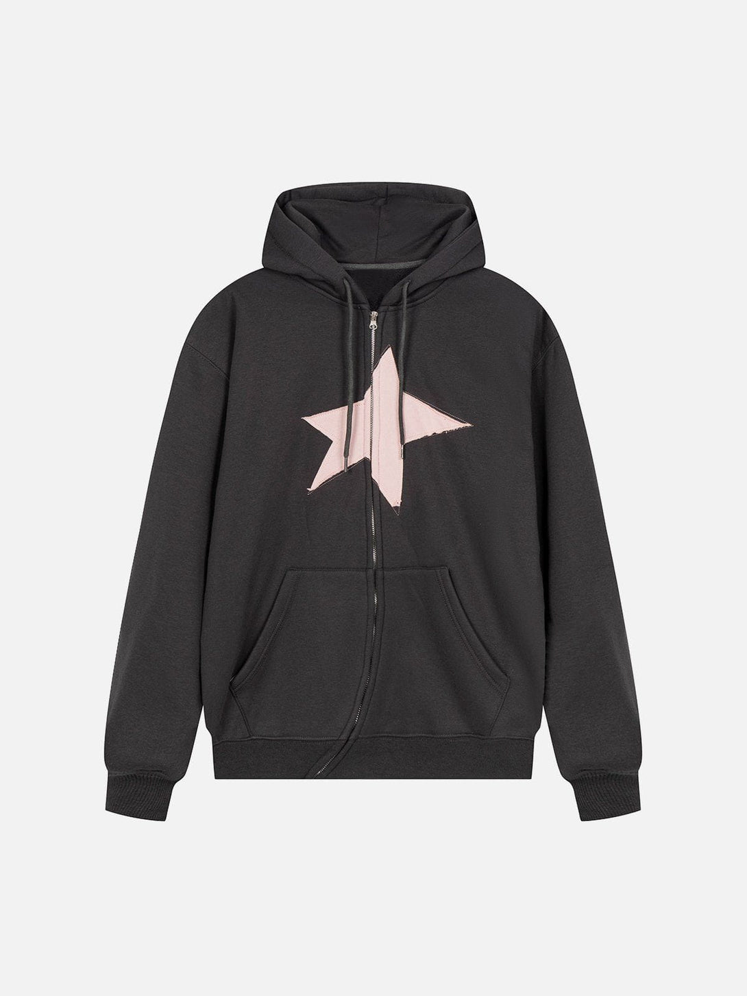 Ellesey - Star Quilting Zipped Hoodie- Streetwear Fashion - ellesey.com