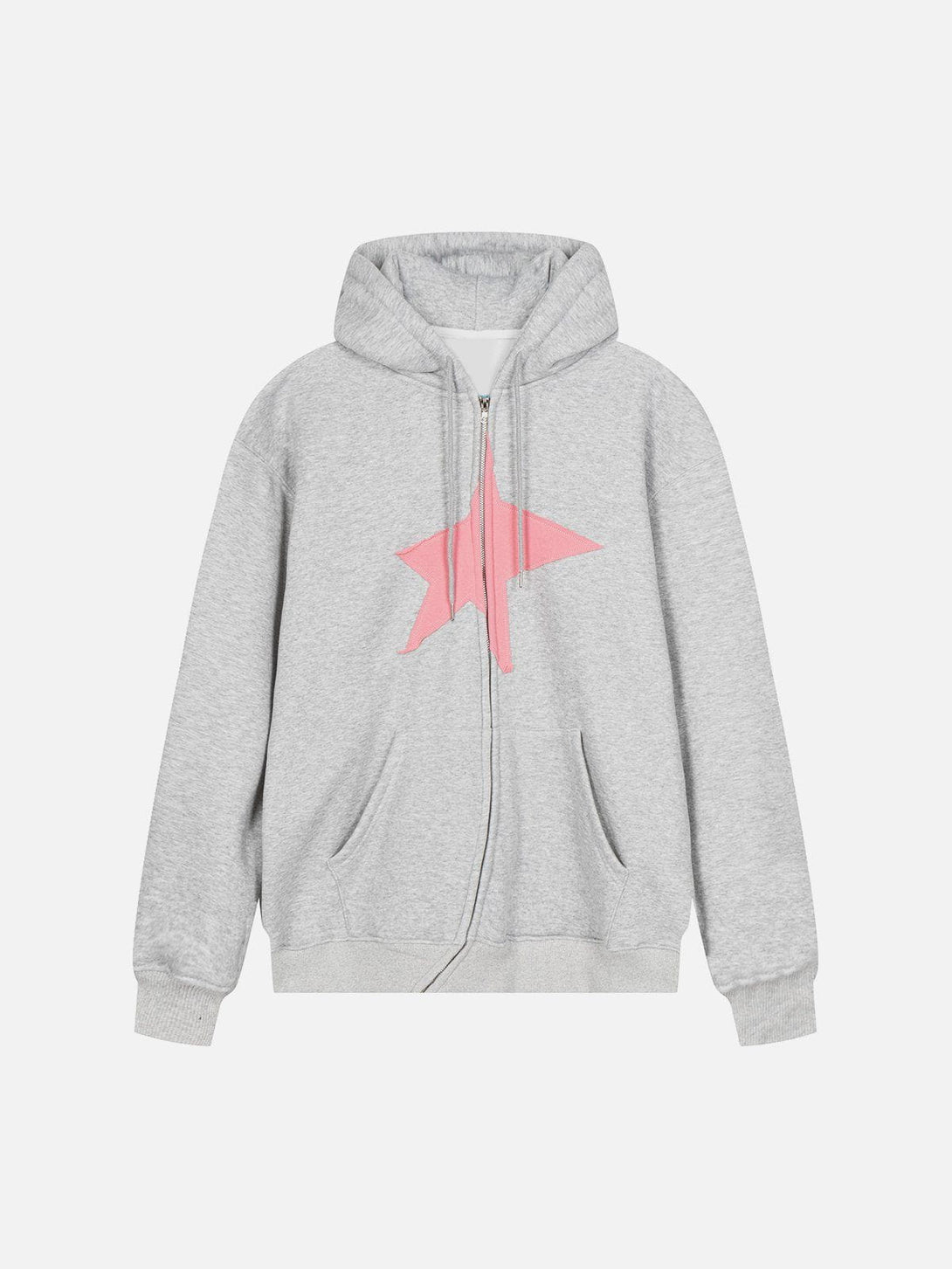 Ellesey - Star Quilting Zipped Hoodie- Streetwear Fashion - ellesey.com