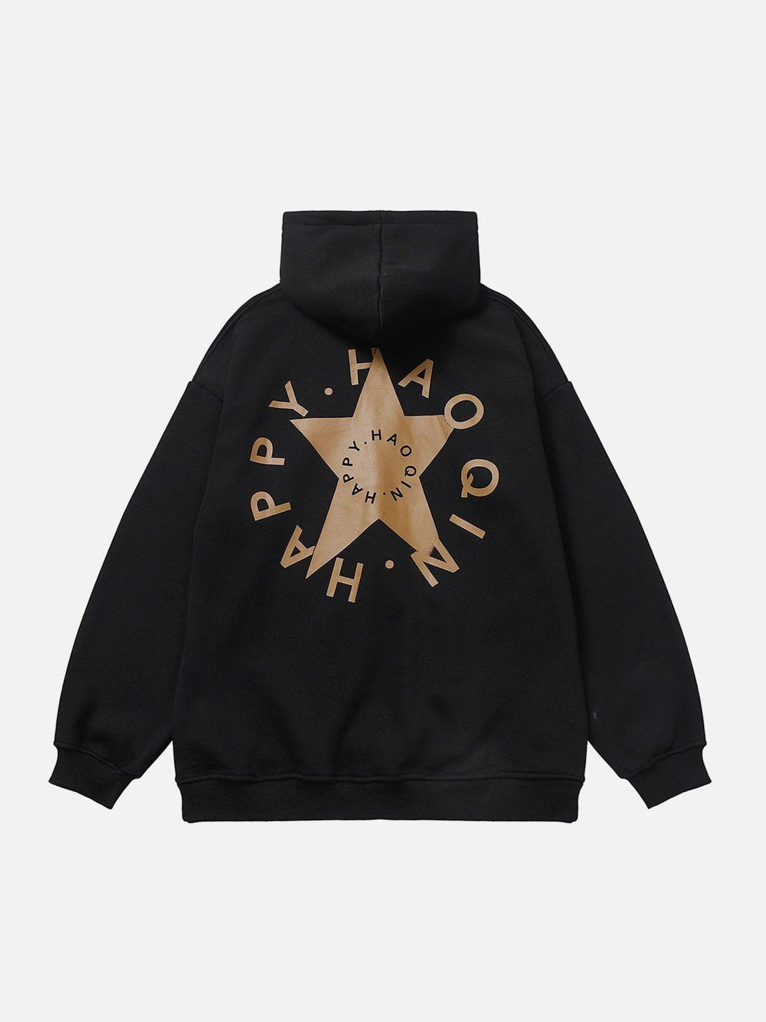 Ellesey - Star Ring Letter Print Hoodie- Streetwear Fashion - ellesey.com