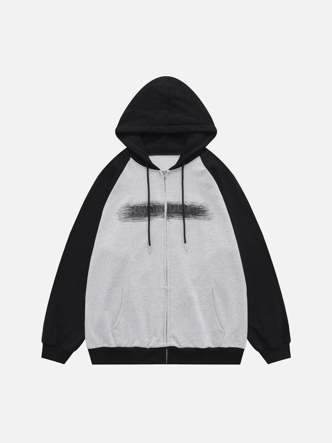 Ellesey - Steel Stamp Letters Print Hoodie- Streetwear Fashion - ellesey.com