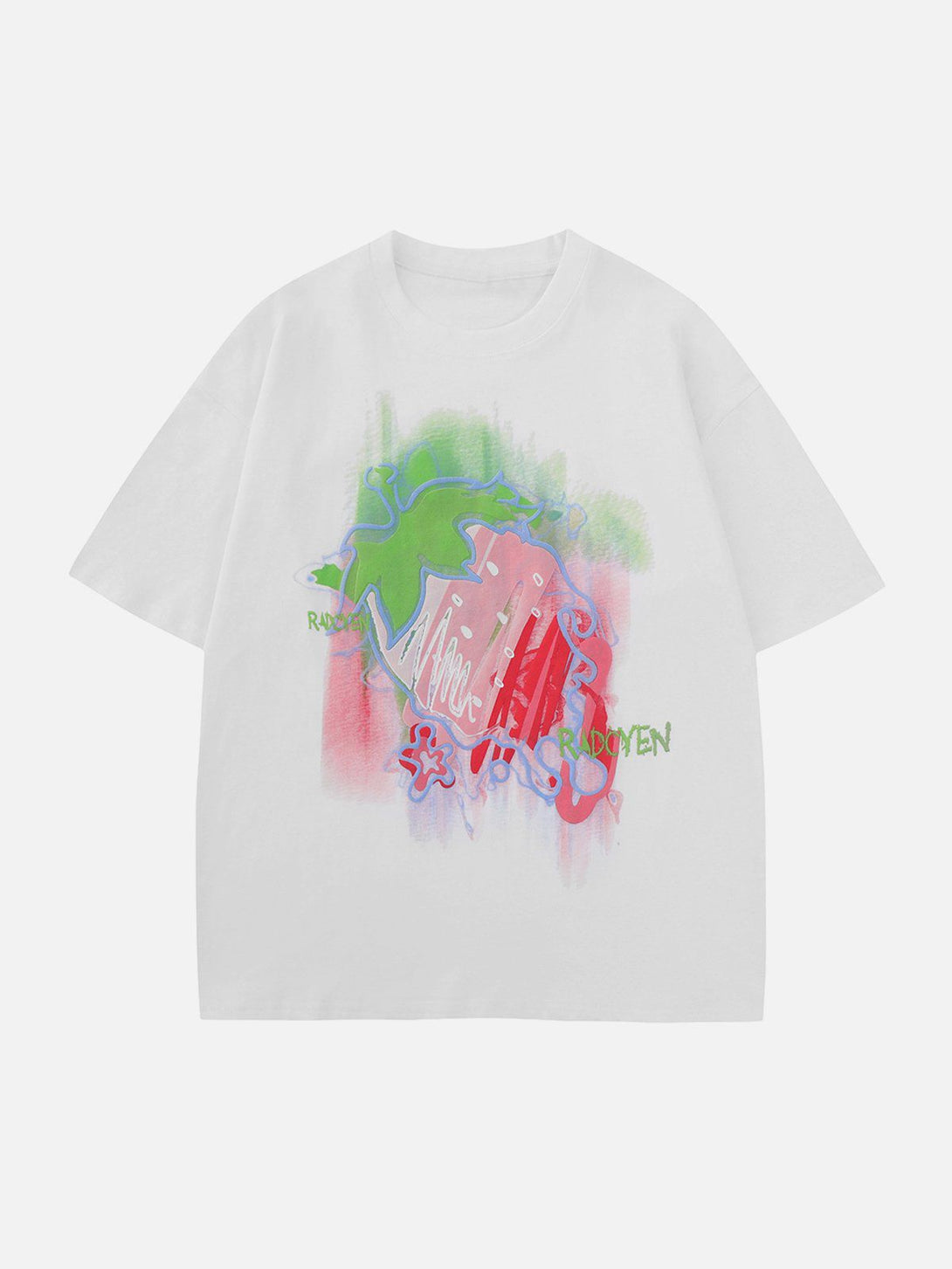 Ellesey - Strawberry Embroidery Tee- Streetwear Fashion - ellesey.com