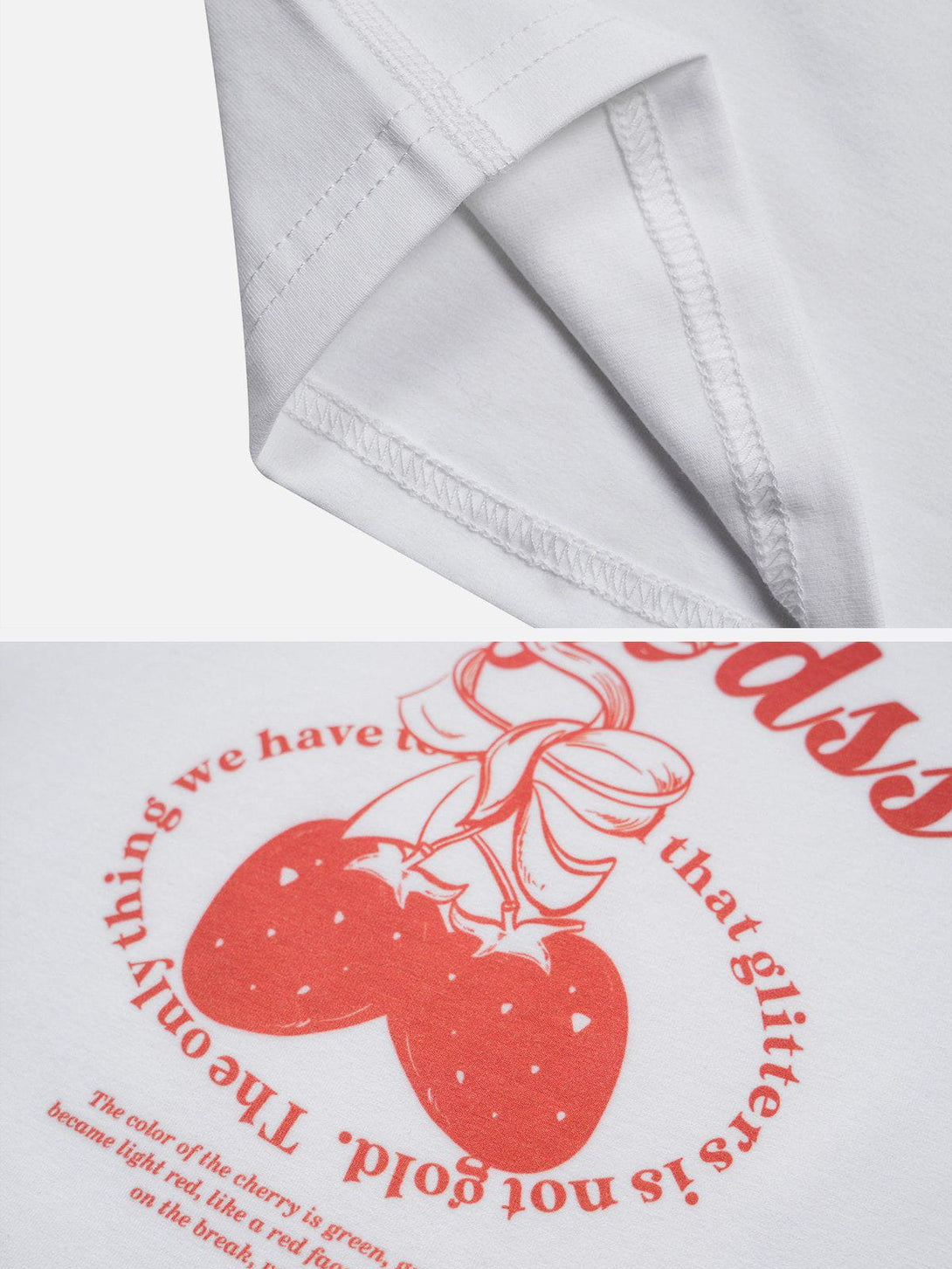 Ellesey - Strawberry Print Tee- Streetwear Fashion - ellesey.com