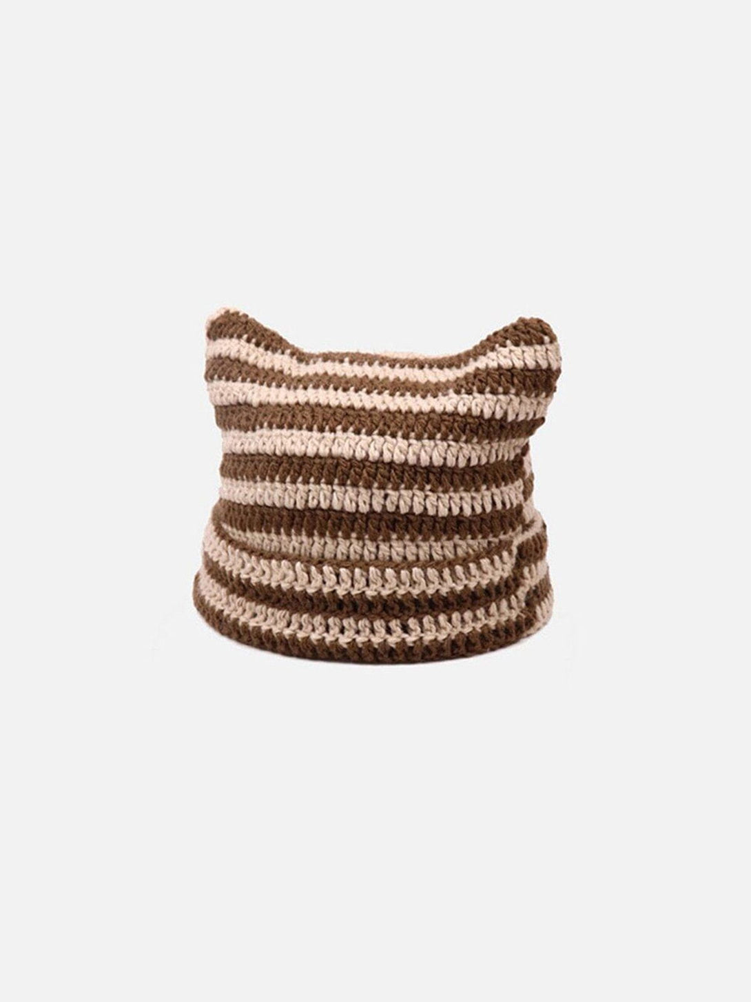 Ellesey - Stripe Cat Ear Hat- Streetwear Fashion - ellesey.com