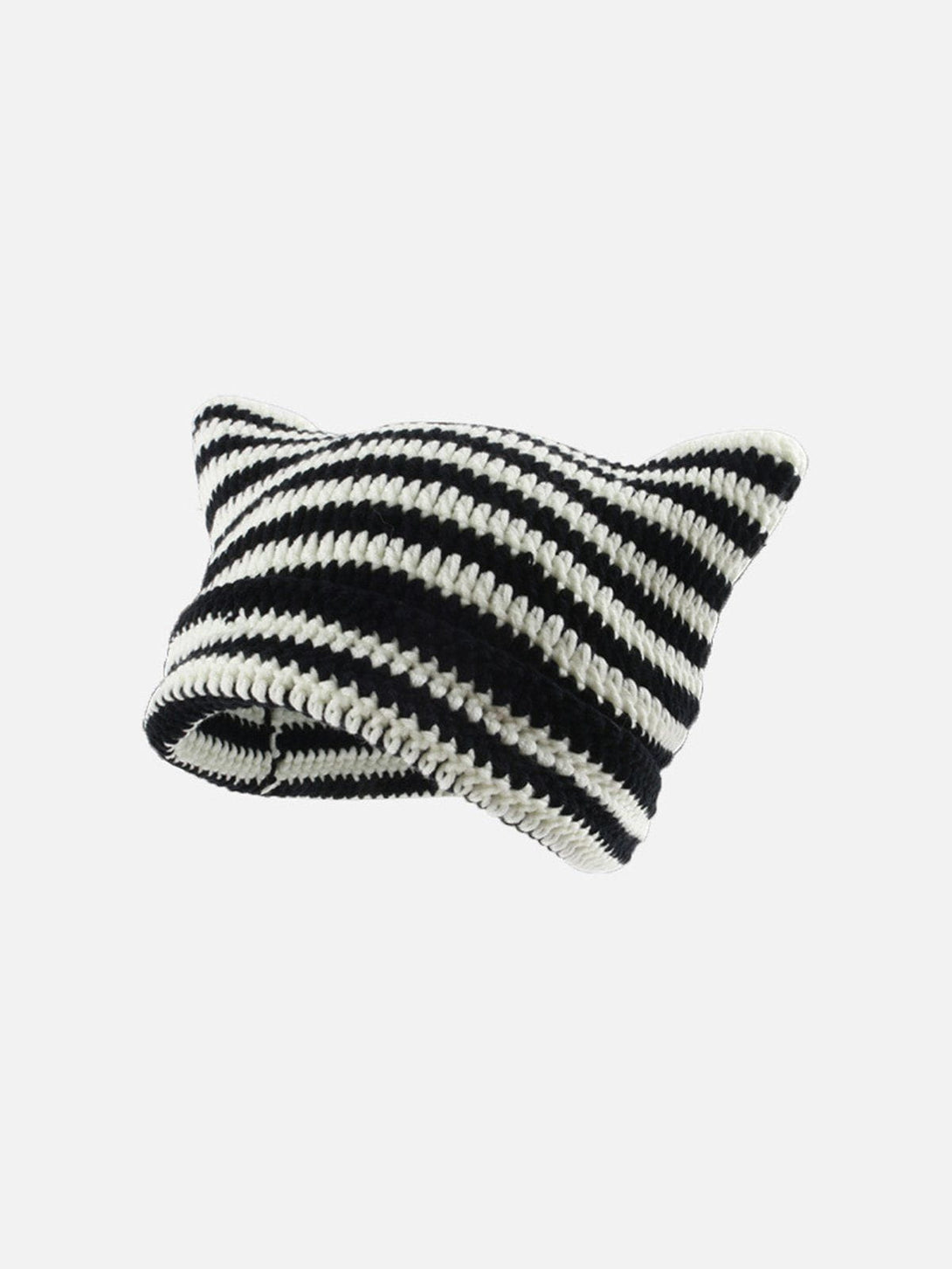 Ellesey - Stripe Cat Ear Hat- Streetwear Fashion - ellesey.com