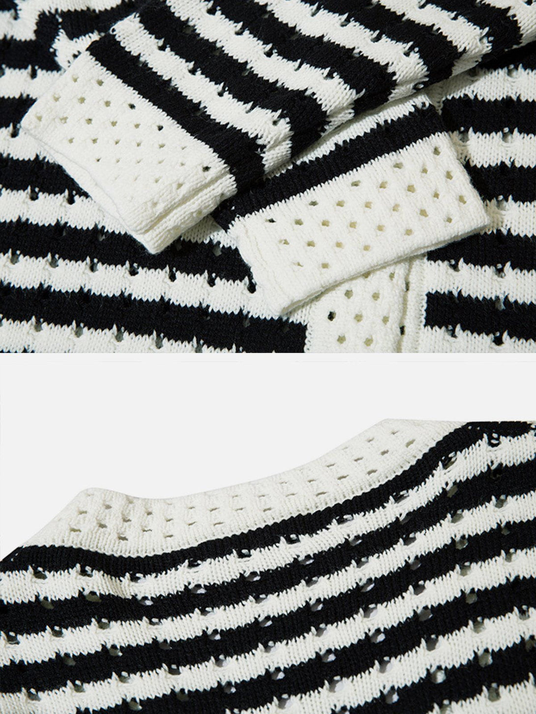 Ellesey - Stripe Clashing Colors Cardigan-Streetwear Fashion - ellesey.com