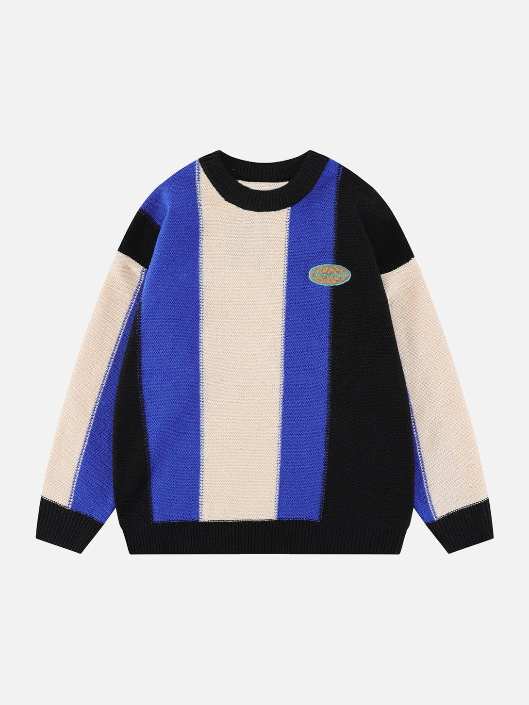 Ellesey - Stripe Clashing Colors Sweater-Streetwear Fashion - ellesey.com