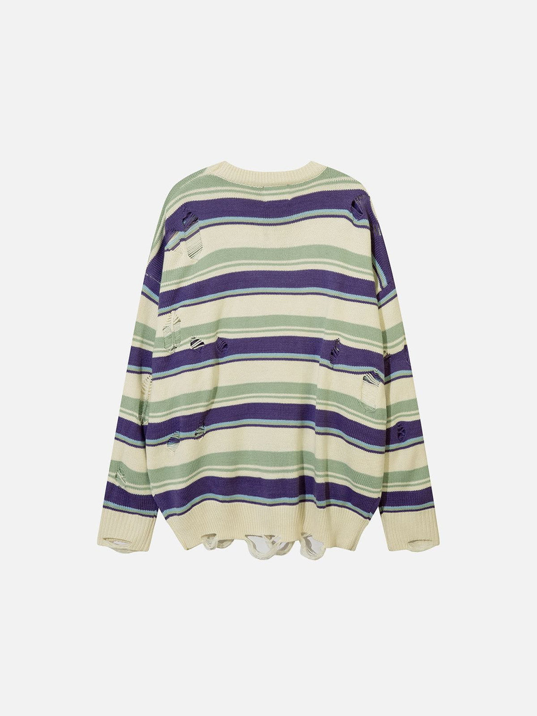 Ellesey - Stripe Hole Sweater-Streetwear Fashion - ellesey.com