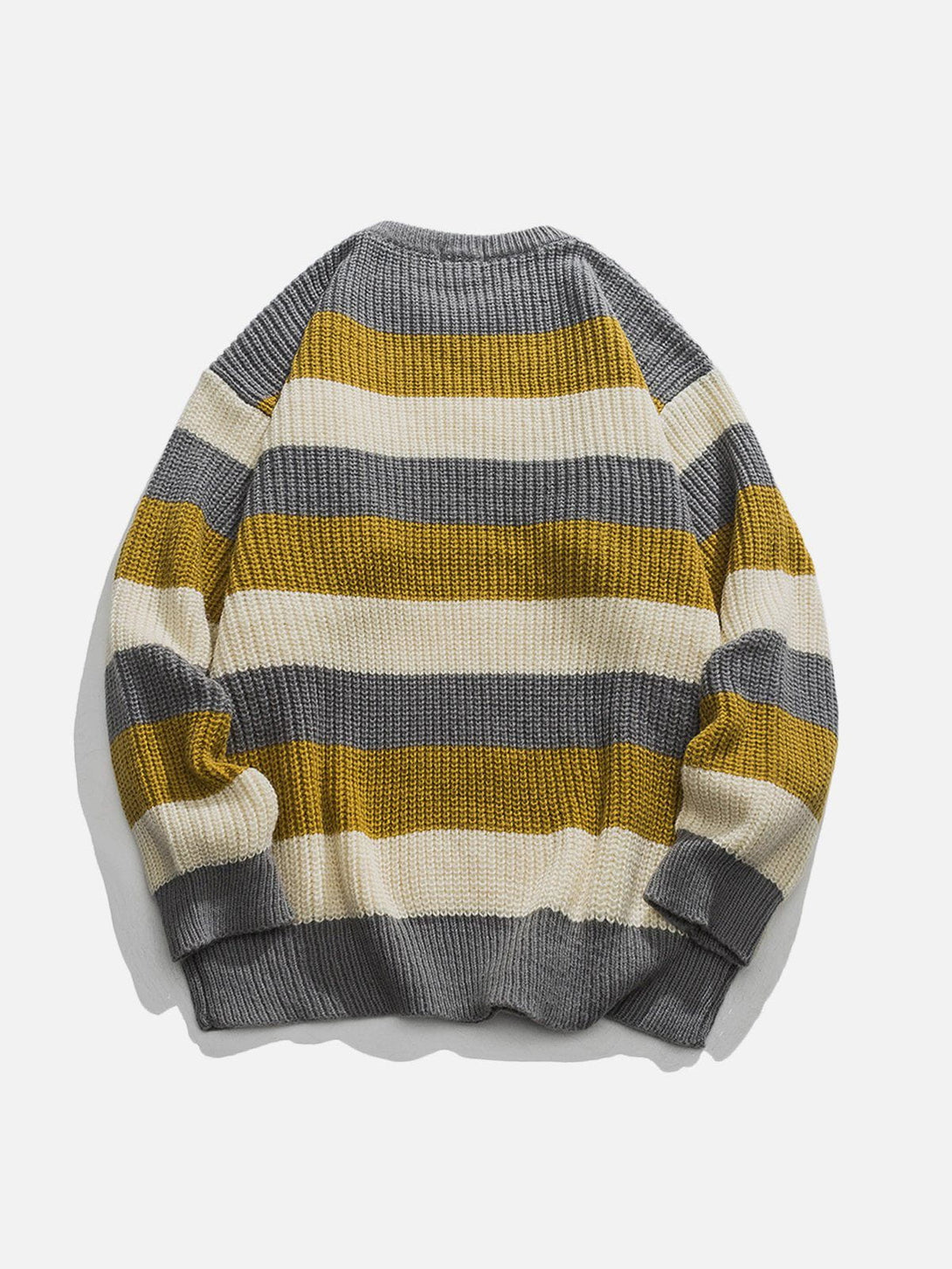 Ellesey - Stripe Patchwork Sweater-Streetwear Fashion - ellesey.com