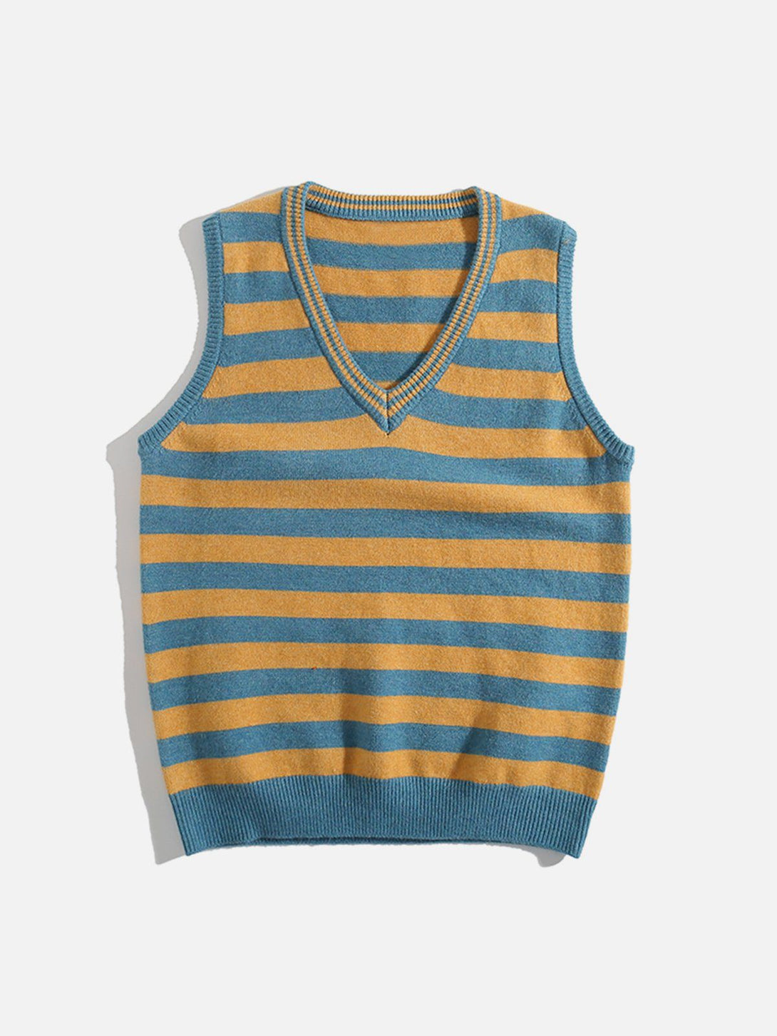 Ellesey - Striped Color Blocking Sweater Vest-Streetwear Fashion - ellesey.com