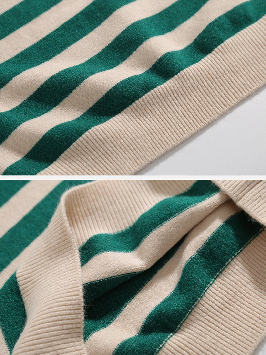 Ellesey - Striped Color Blocking Sweater Vest-Streetwear Fashion - ellesey.com