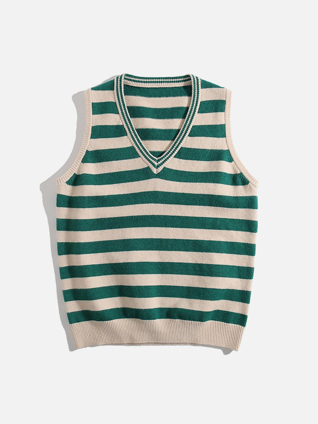 Ellesey - Striped Color Blocking Sweater Vest-Streetwear Fashion - ellesey.com