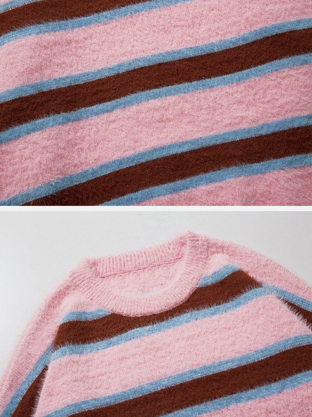 Ellesey - Striped Jacquard Sweater-Streetwear Fashion - ellesey.com