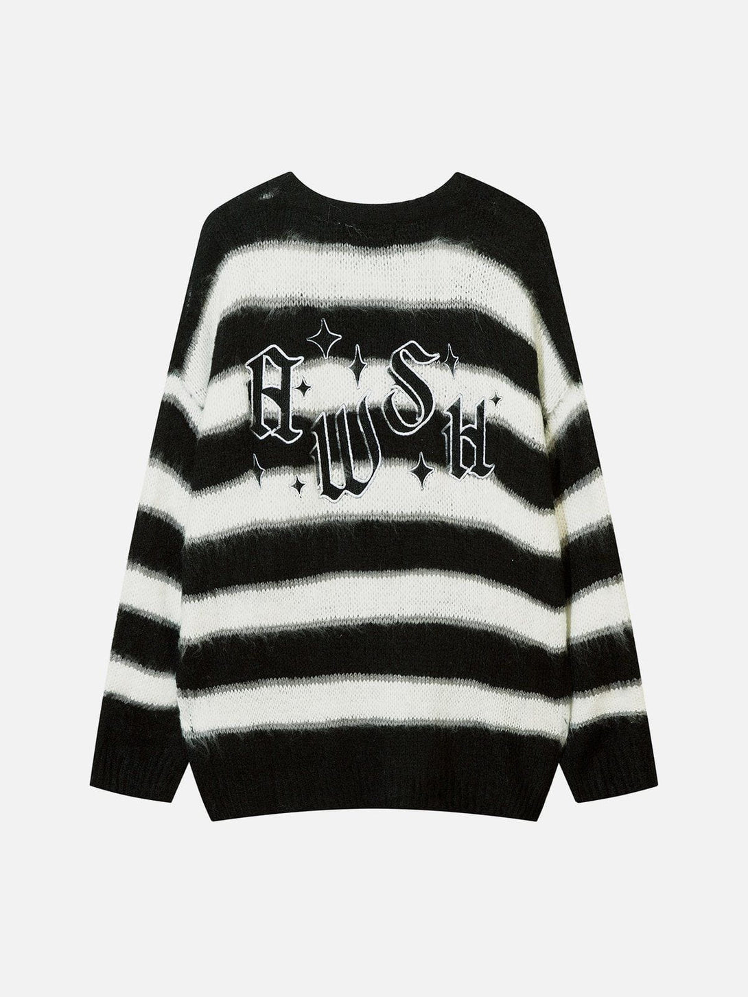 Ellesey - Striped Stars Graphic Sweater-Streetwear Fashion - ellesey.com