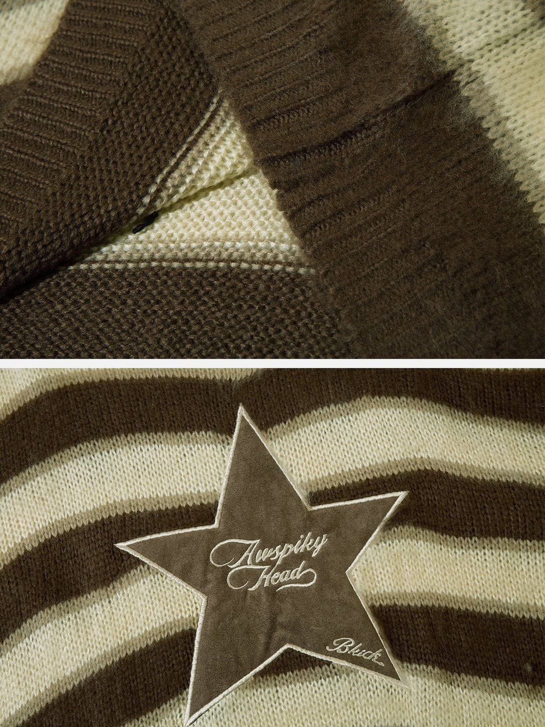 Ellesey - Striped Stars Graphic Sweater-Streetwear Fashion - ellesey.com