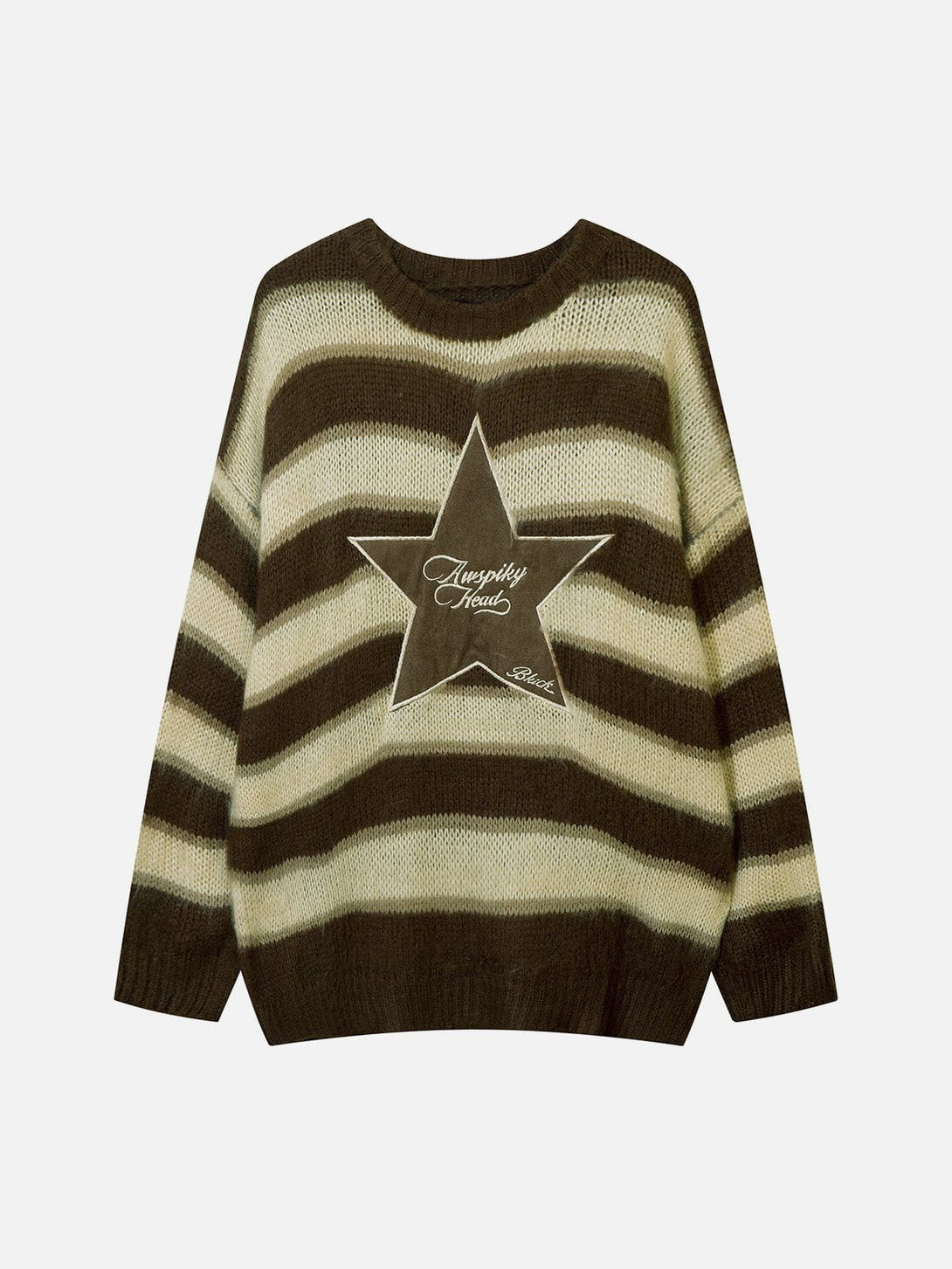 Ellesey - Striped Stars Graphic Sweater-Streetwear Fashion - ellesey.com