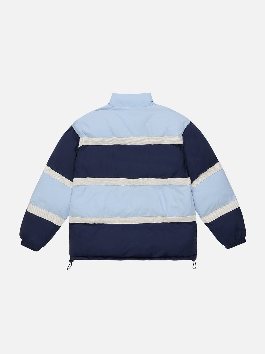 Ellesey - Stripes Contrast Winter Coat-Streetwear Fashion - ellesey.com