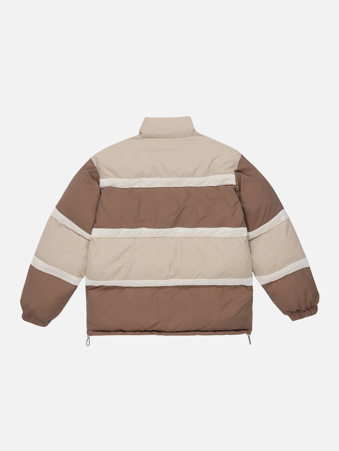 Ellesey - Stripes Contrast Winter Coat-Streetwear Fashion - ellesey.com