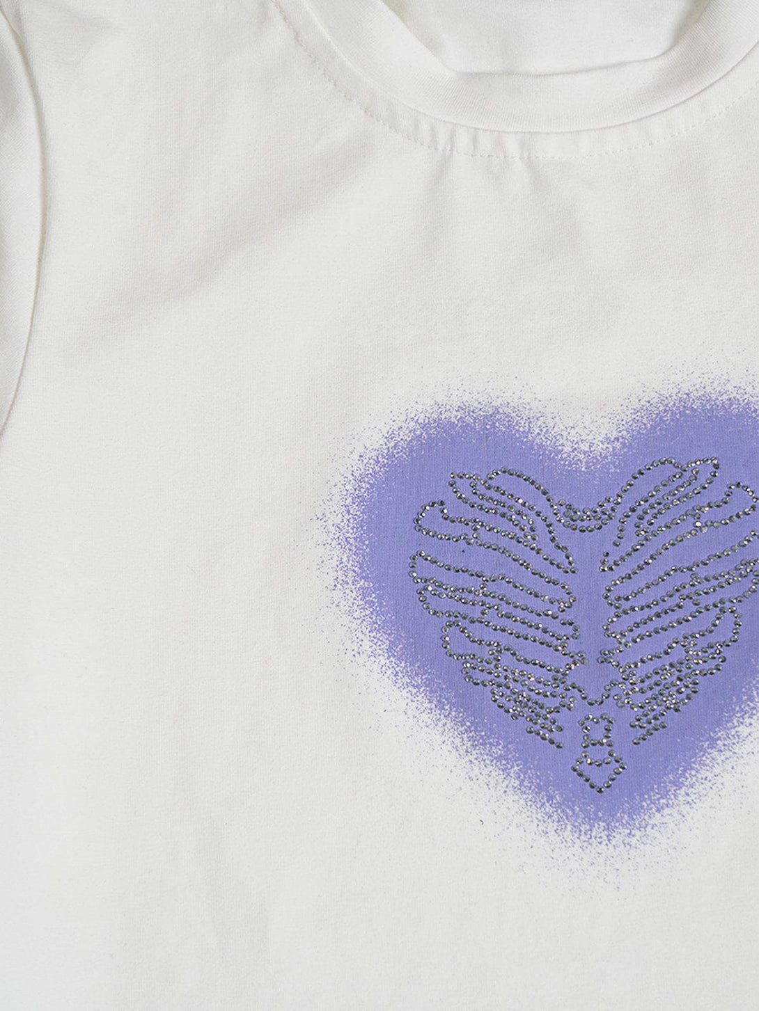 Ellesey - Stripes Heart Print Tee- Streetwear Fashion - ellesey.com