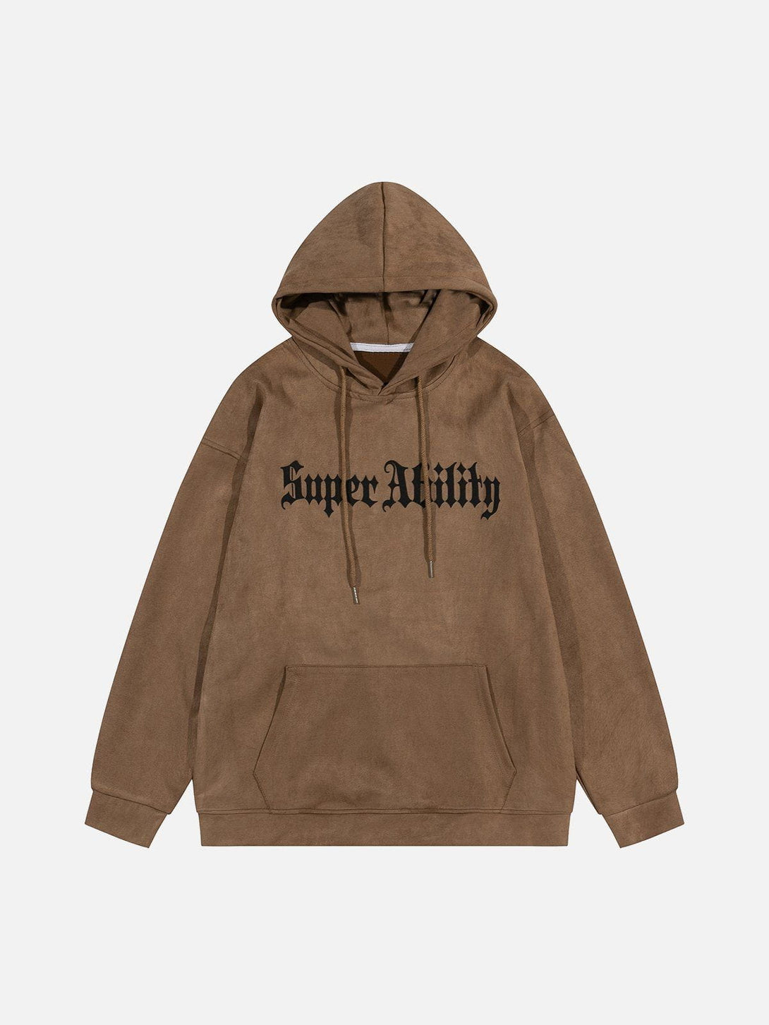 Ellesey - Suede Cross Print Hoodie- Streetwear Fashion - ellesey.com