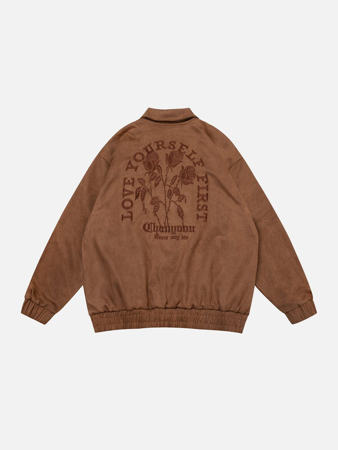 Ellesey - Suede Embroidered Jacket- Streetwear Fashion - ellesey.com