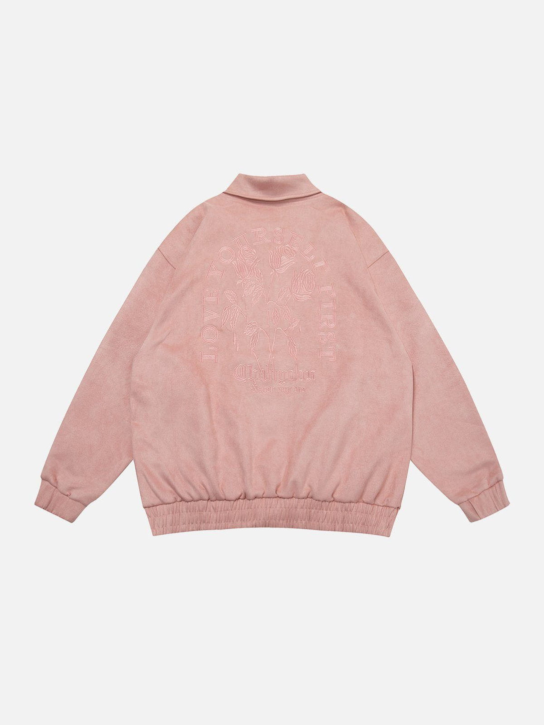 Ellesey - Suede Embroidered Jacket- Streetwear Fashion - ellesey.com