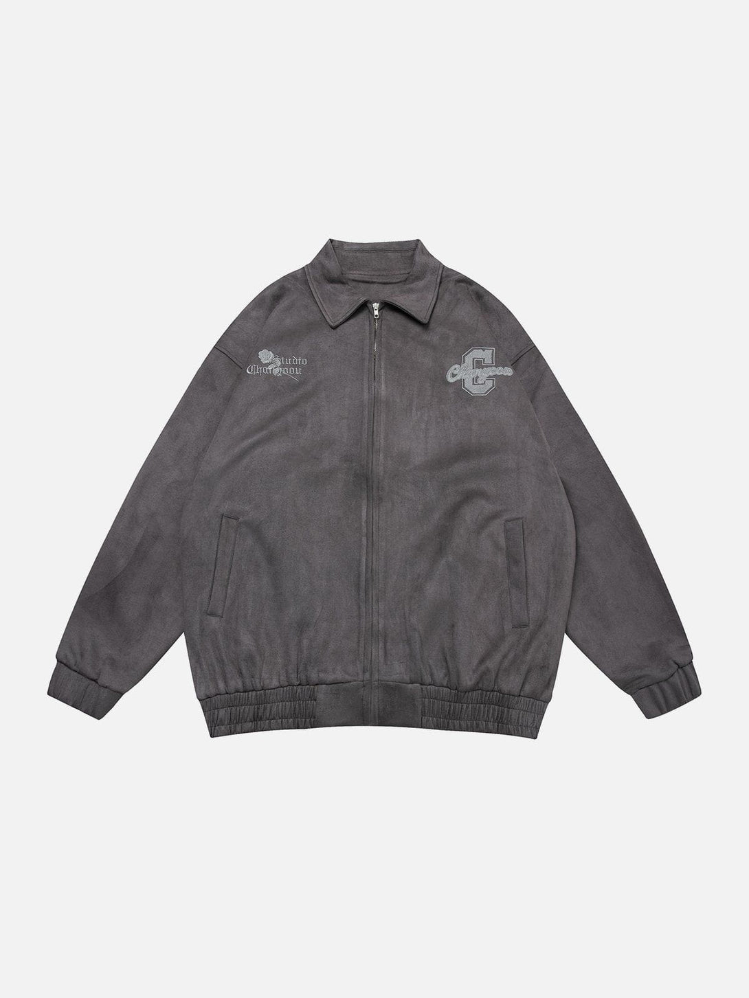 Ellesey - Suede Embroidered Jacket- Streetwear Fashion - ellesey.com