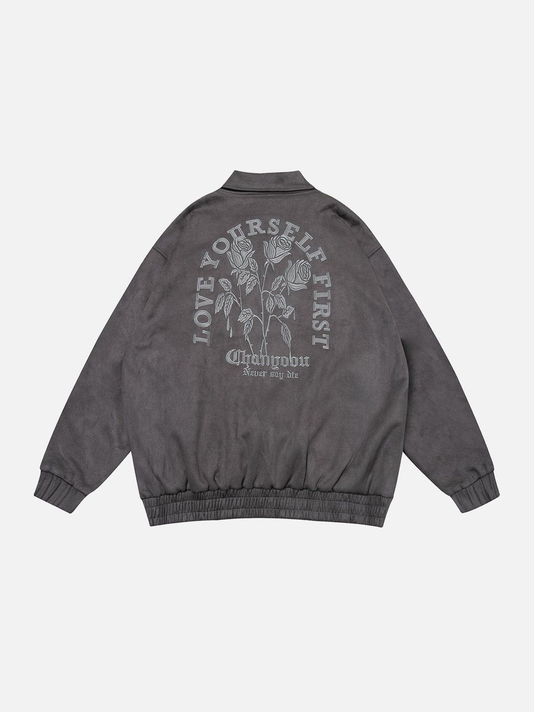 Ellesey - Suede Embroidered Jacket- Streetwear Fashion - ellesey.com