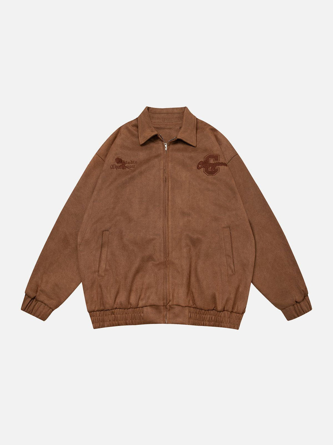 Ellesey - Suede Embroidered Jacket- Streetwear Fashion - ellesey.com