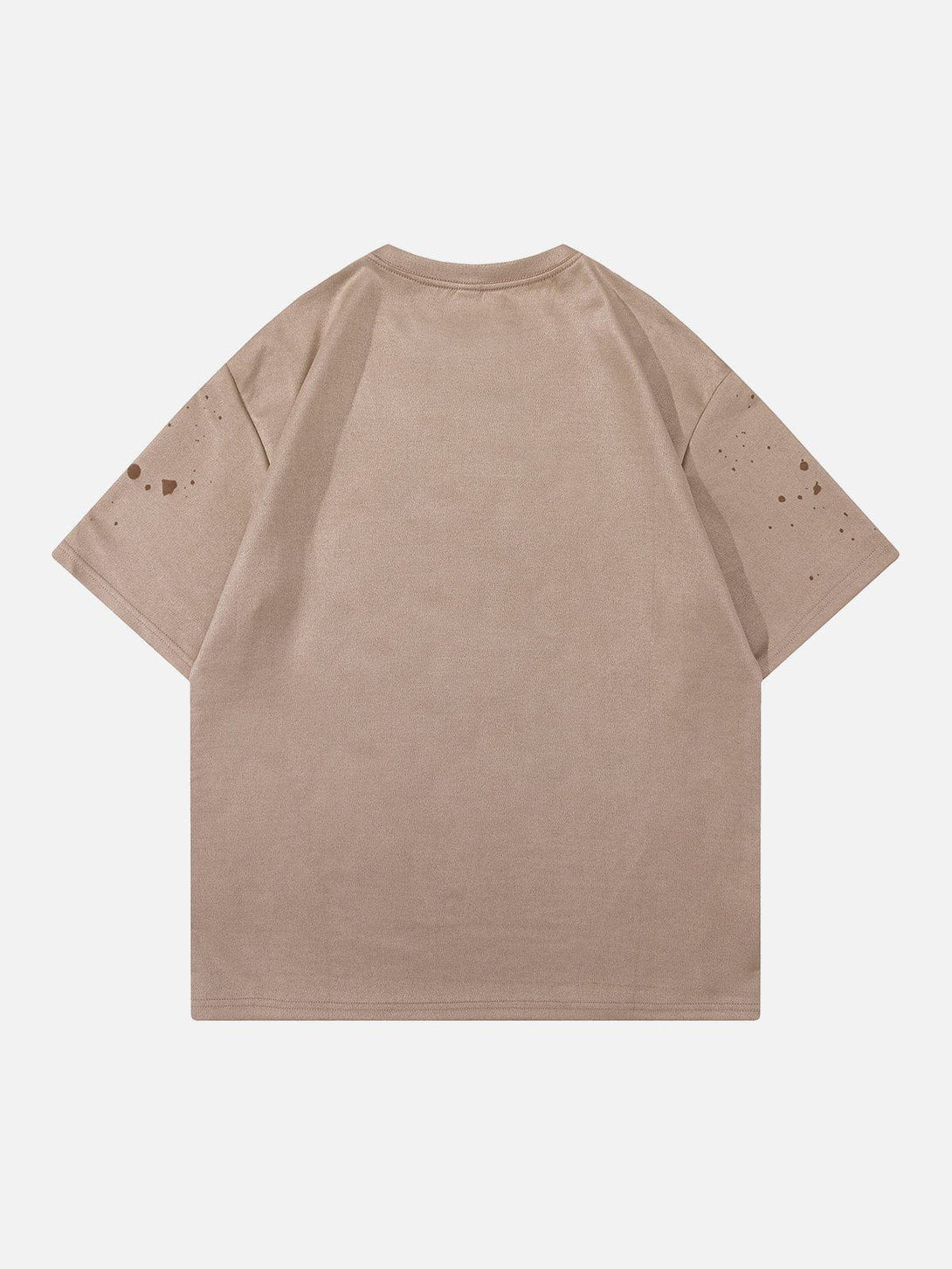 Ellesey - Suede Letter Print Tee- Streetwear Fashion - ellesey.com