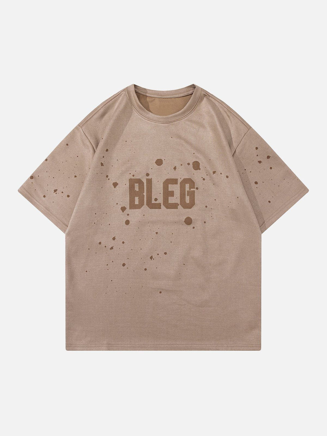 Ellesey - Suede Letter Print Tee- Streetwear Fashion - ellesey.com