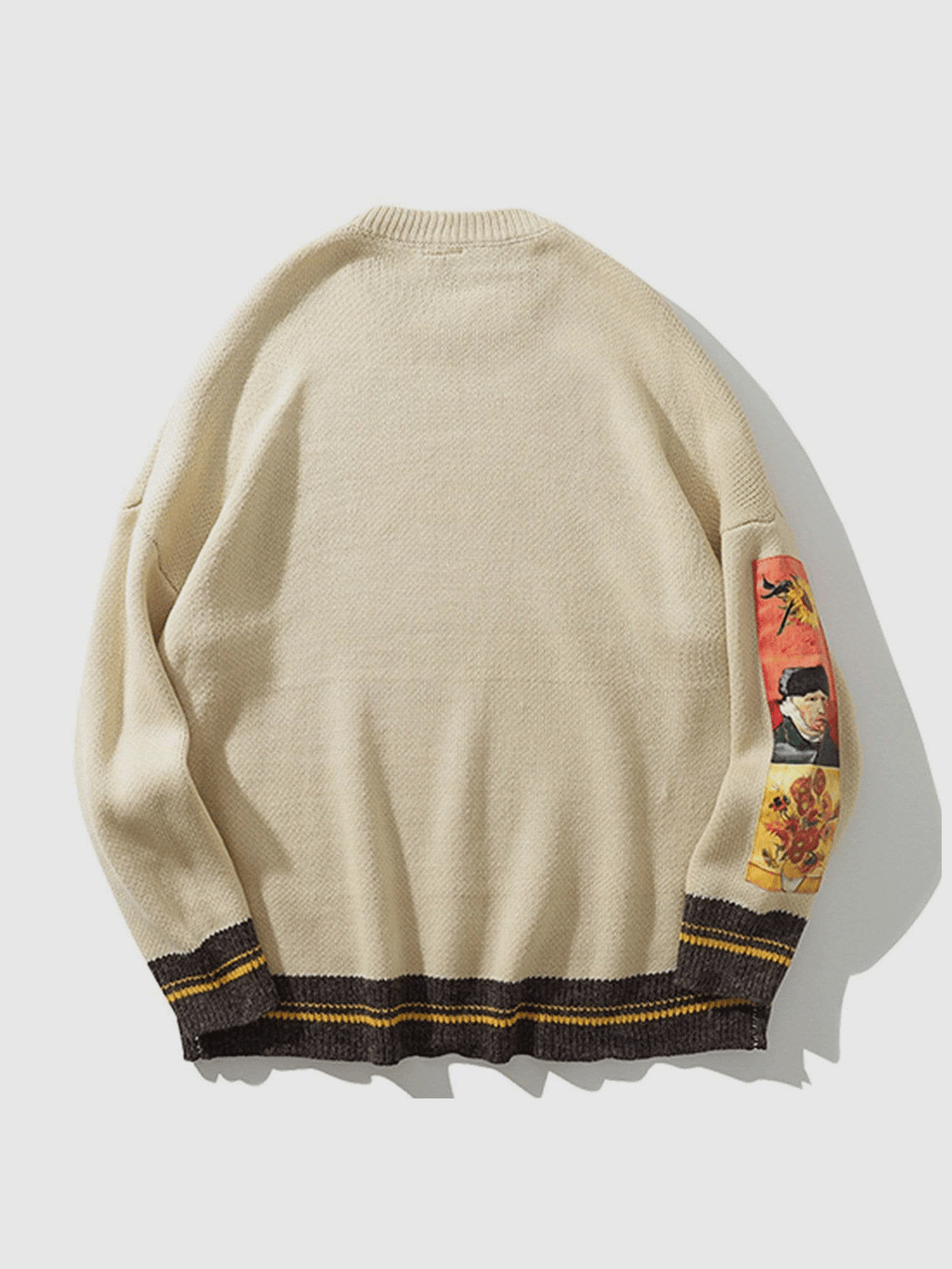 Ellesey - Sunflowers & Self-portrait of Van Gogh Sweater-Streetwear Fashion - ellesey.com