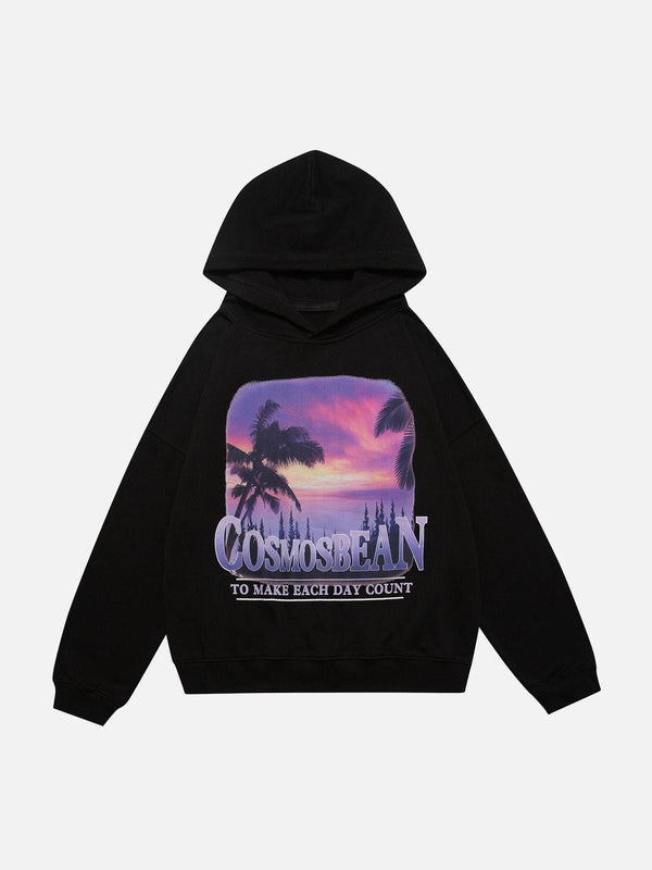 Ellesey - Sunset Print Hoodie- Streetwear Fashion - ellesey.com