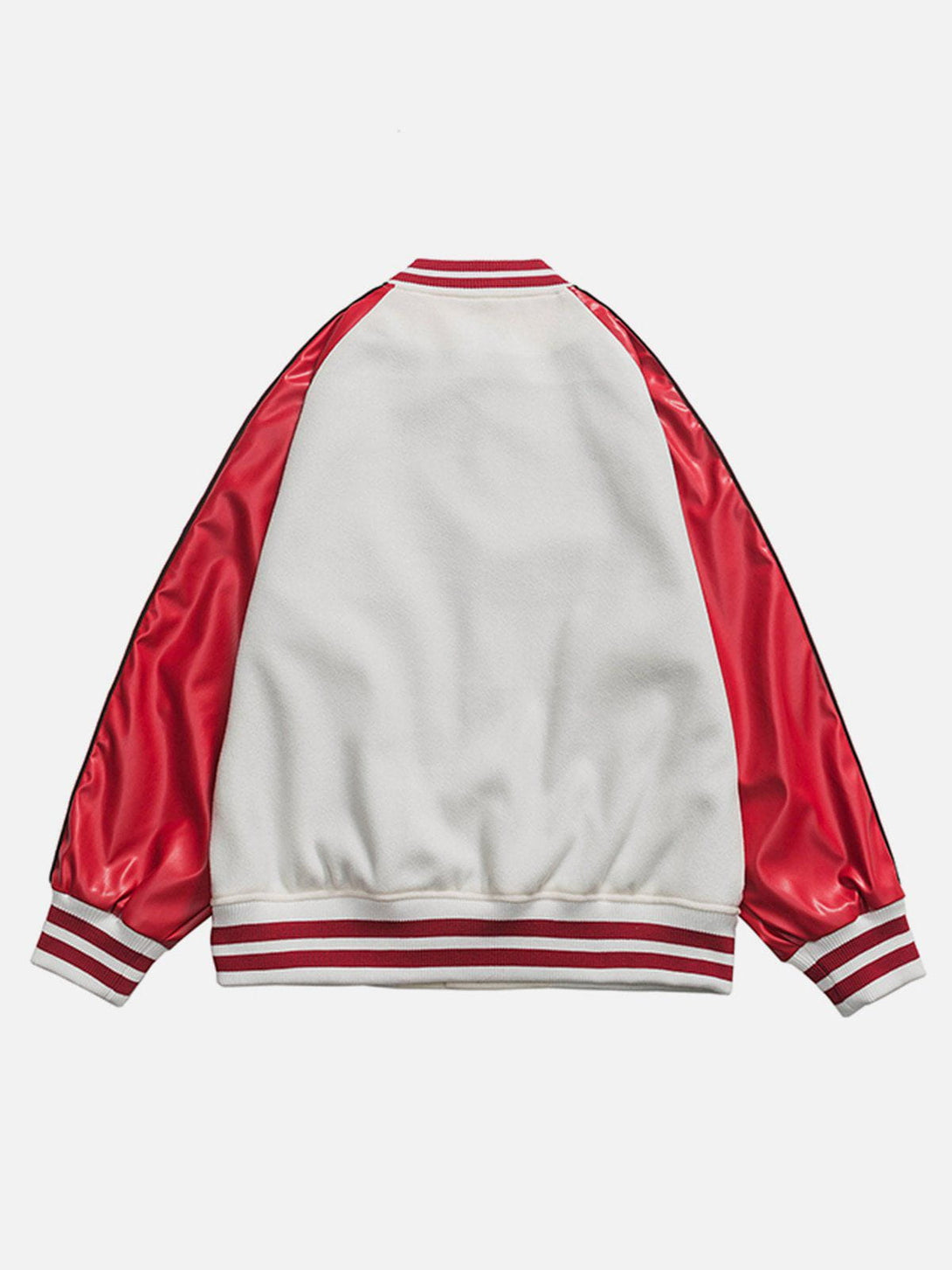 Ellesey - "TNT" Patchwork Print Varsity Jacket- Streetwear Fashion - ellesey.com