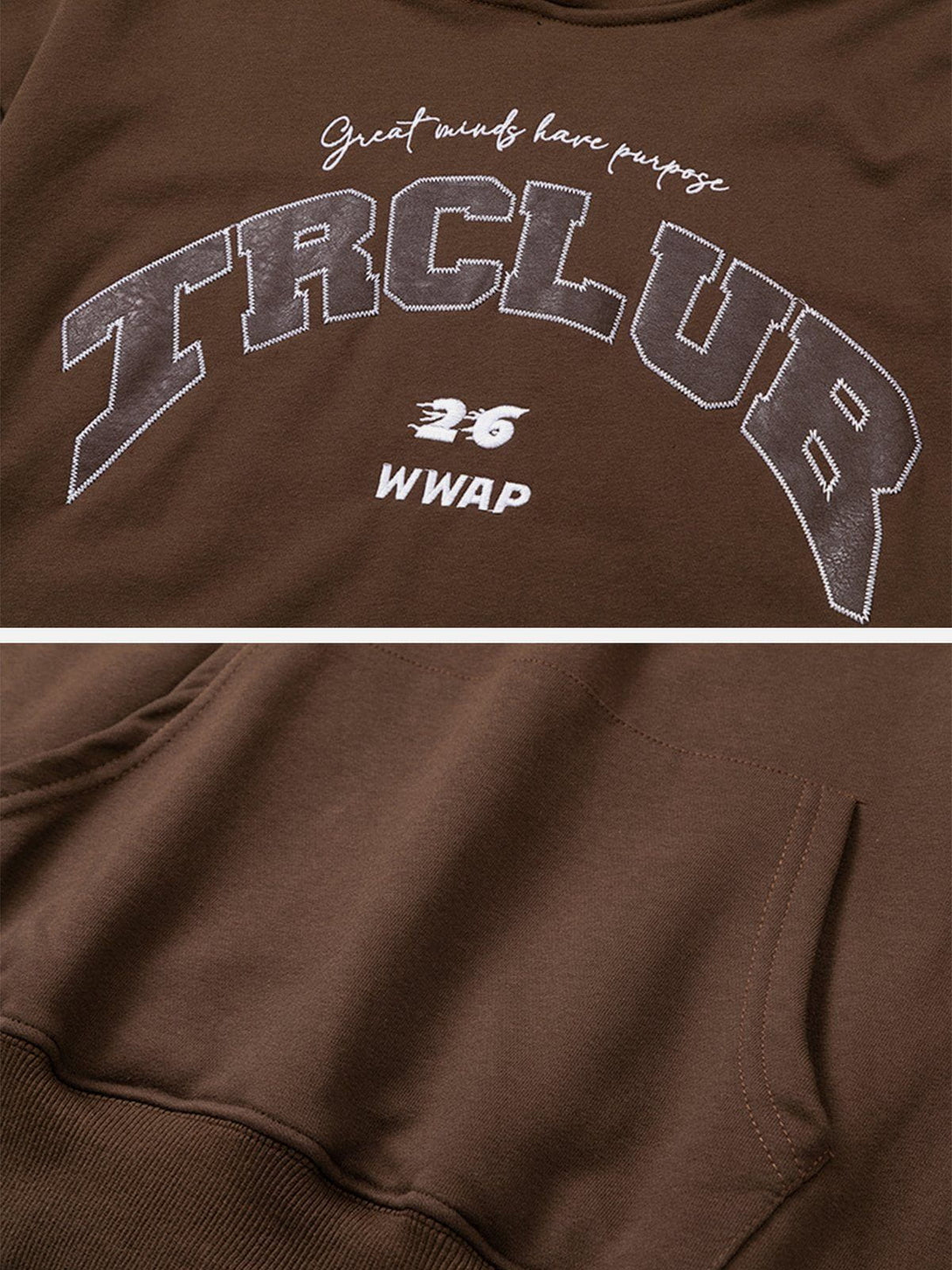 Ellesey - "TRCLUB" Embroidery Hoodie- Streetwear Fashion - ellesey.com