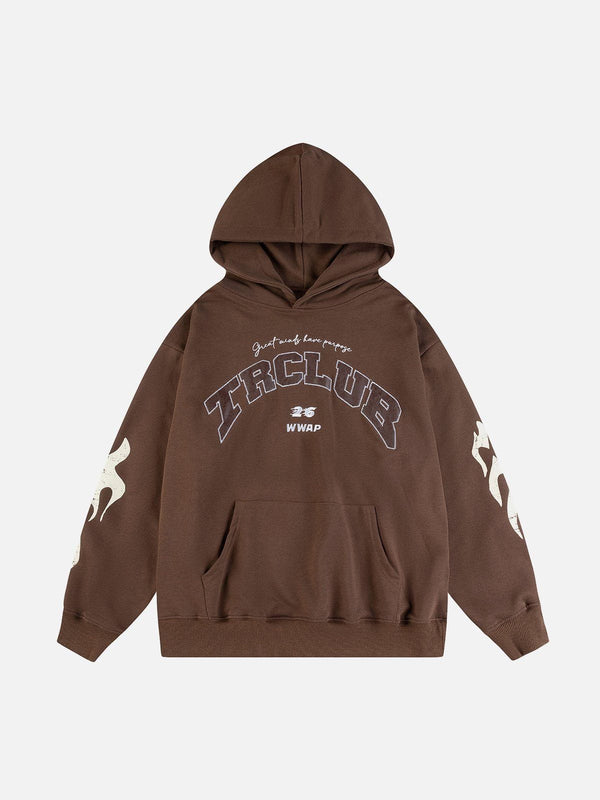 Ellesey - "TRCLUB" Embroidery Hoodie- Streetwear Fashion - ellesey.com