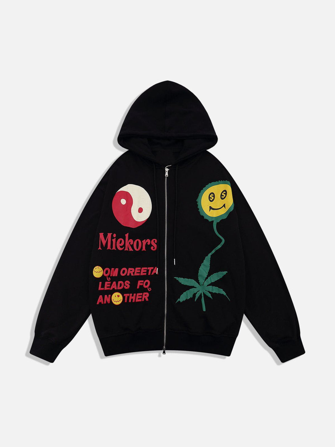 Ellesey - Tai Chi Embroidered Zipped Hoodie- Streetwear Fashion - ellesey.com