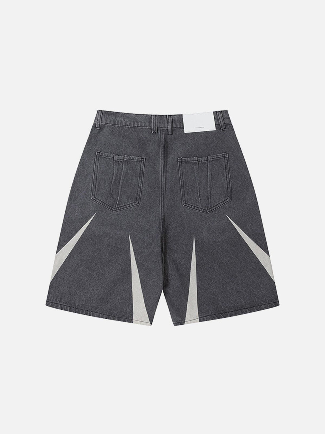 Ellesey - Tapered Patchwork Denim Shorts- Streetwear Fashion - ellesey.com