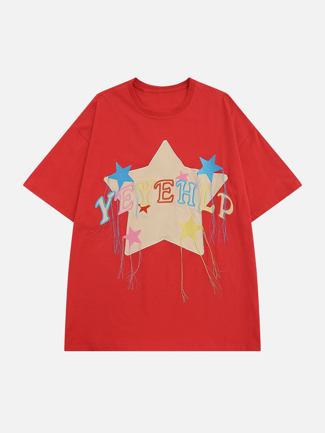 Ellesey - Tassel Embroidery Star Tee- Streetwear Fashion - ellesey.com