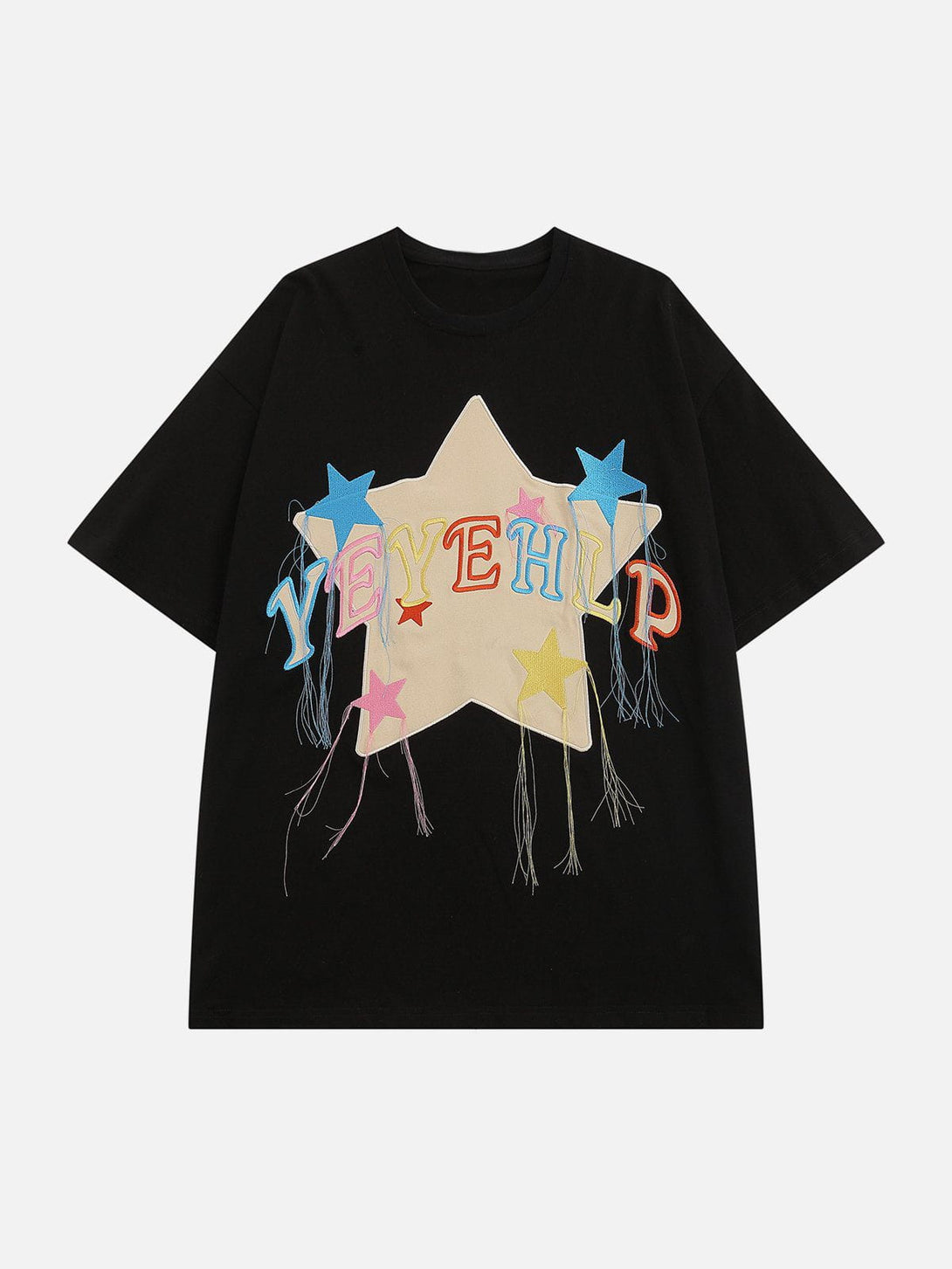 Ellesey - Tassel Embroidery Star Tee- Streetwear Fashion - ellesey.com