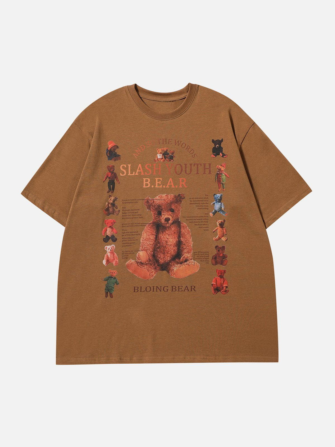 Ellesey - Teddy Bear Print Gradient Tee- Streetwear Fashion - ellesey.com