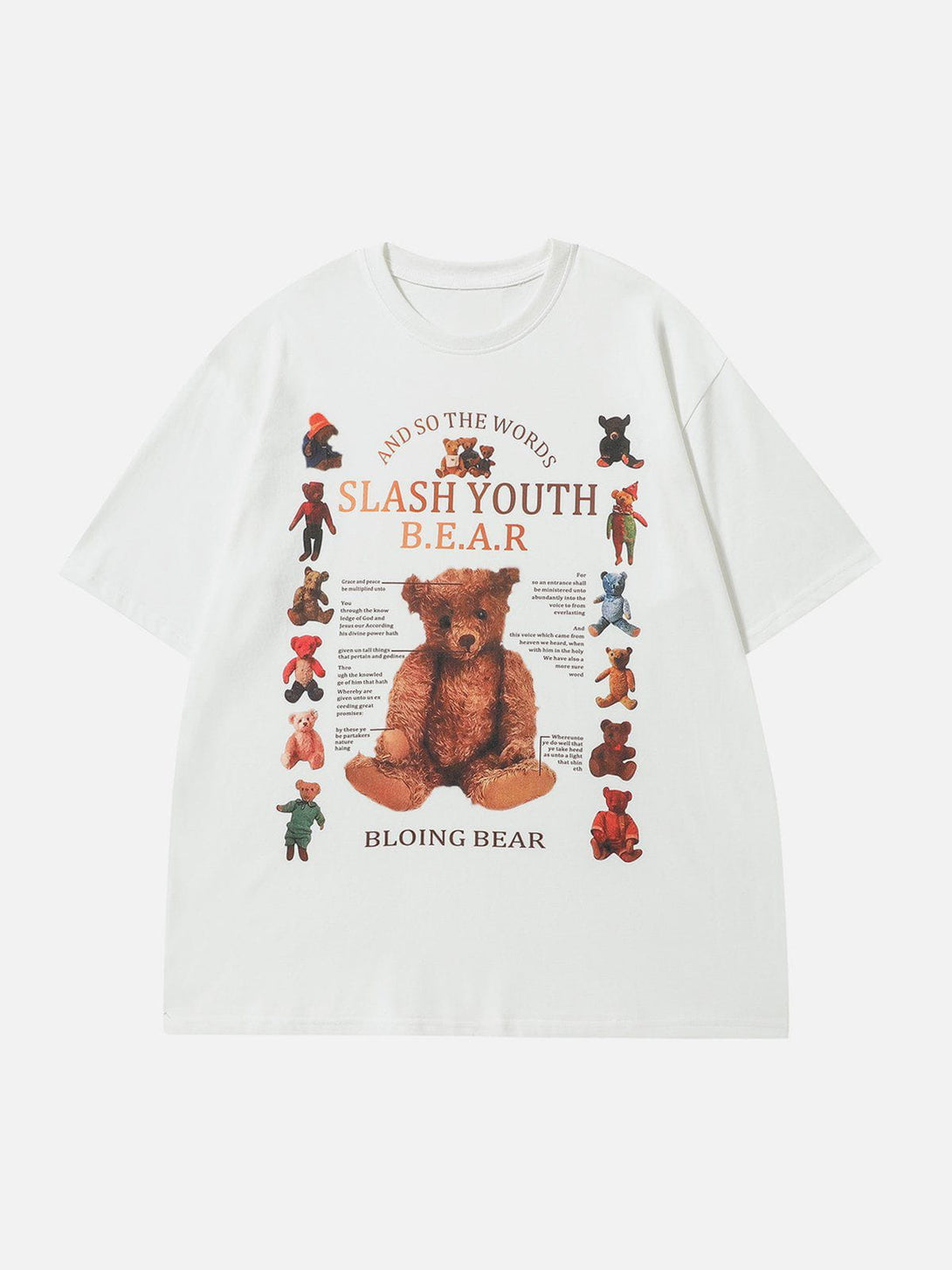 Ellesey - Teddy Bear Print Gradient Tee- Streetwear Fashion - ellesey.com