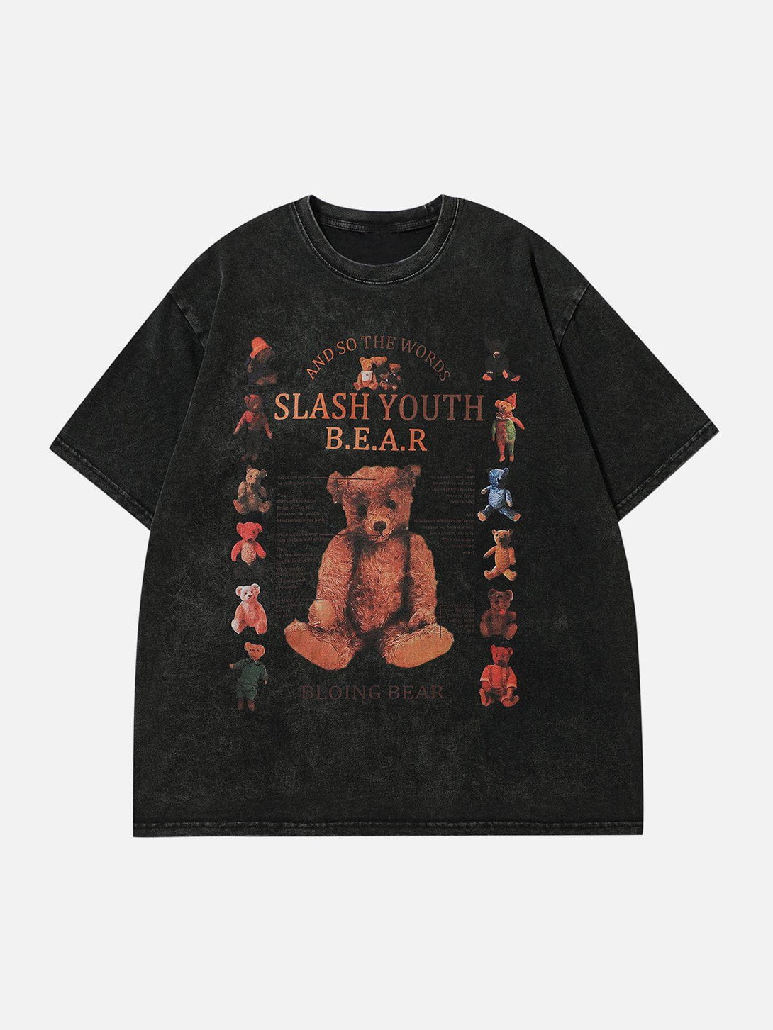 Ellesey - Teddy Bear Print Gradient Tee- Streetwear Fashion - ellesey.com