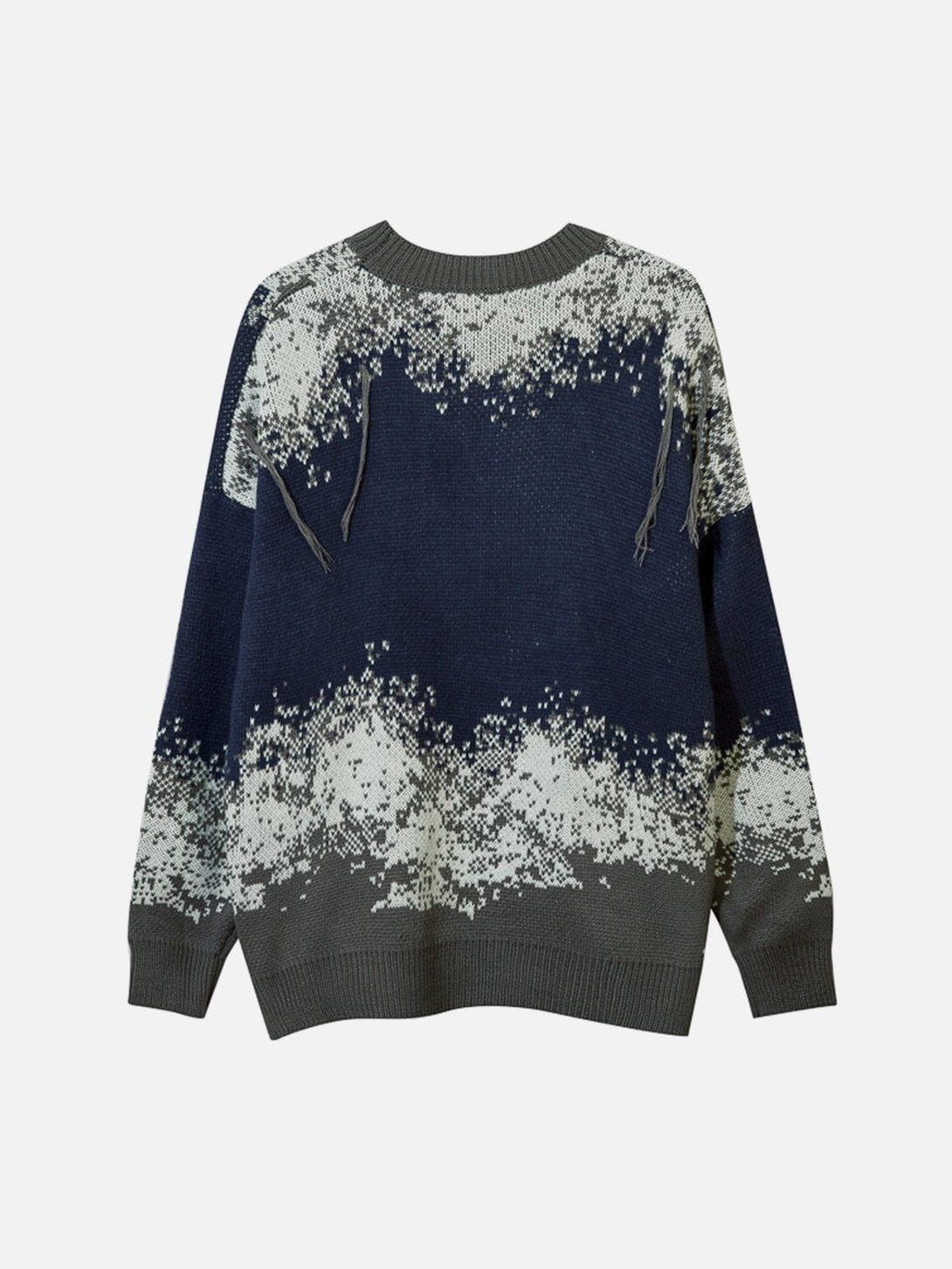 Ellesey - Tie Dye Fringe Sweater-Streetwear Fashion - ellesey.com