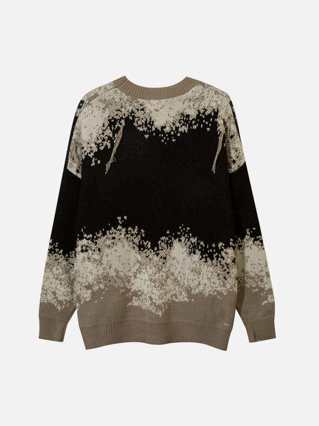 Ellesey - Tie Dye Fringe Sweater-Streetwear Fashion - ellesey.com