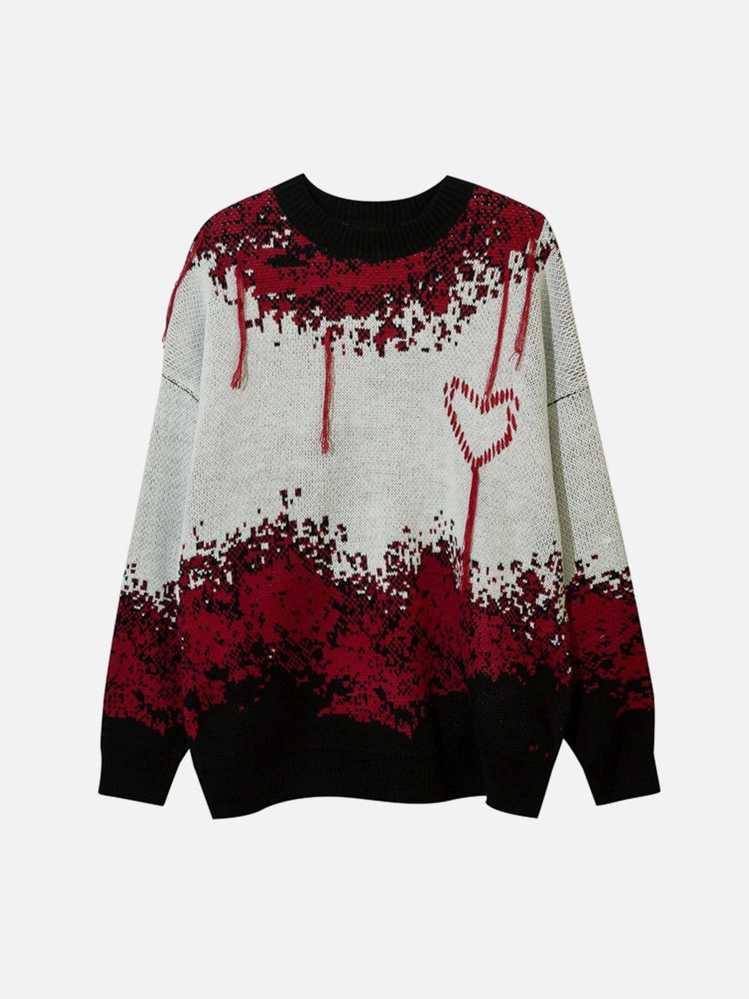 Ellesey - Tie Dye Fringe Sweater-Streetwear Fashion - ellesey.com