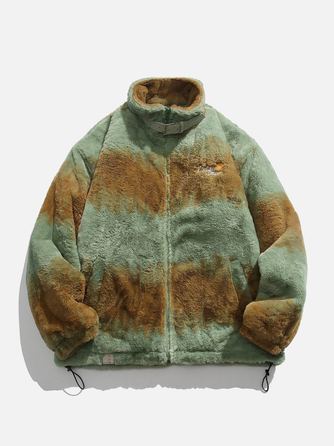 Ellesey - Tie Dye Gradient Sherpa Coat-Streetwear Fashion - ellesey.com