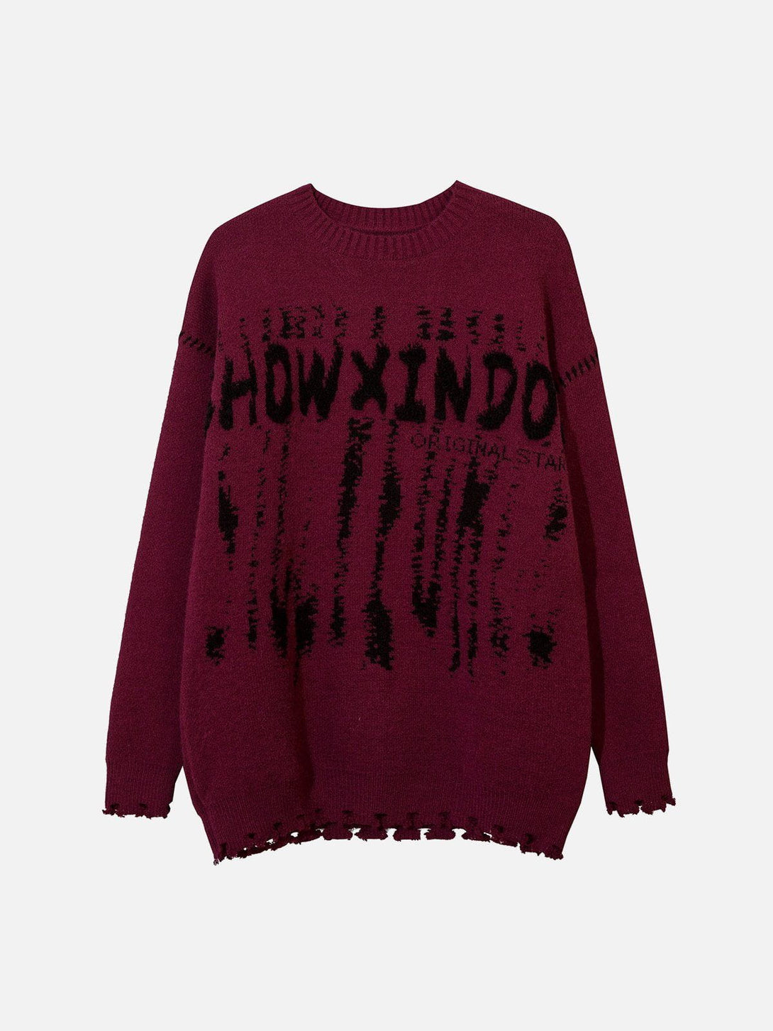 Ellesey - Tie Dye Letter Knit Sweater-Streetwear Fashion - ellesey.com