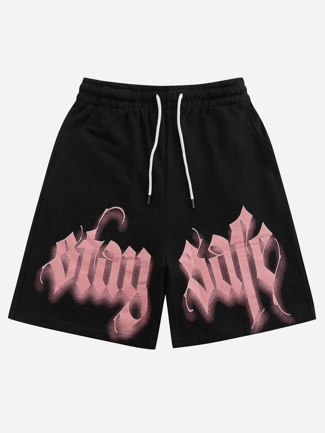 Ellesey - Tie Dye Letter Print Shorts- Streetwear Fashion - ellesey.com