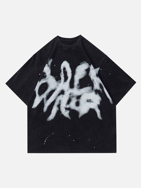 Ellesey - Tie-dye Graffiti Print Tee- Streetwear Fashion - ellesey.com